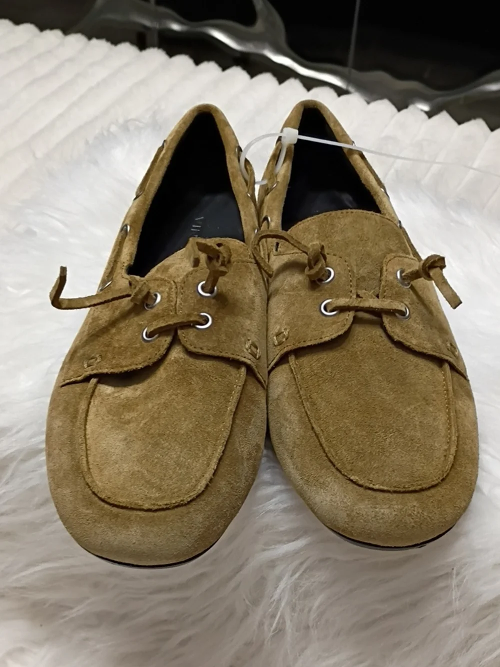 Vince Marin Women's Suede Slip On Boat Shoes Size 7